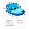 VEVOR Towable Tubes for Boating, 3-Rider Inflatable Towable Tube for Boat to Pull, 231 kg Capacity Water Sports Boating Tubes - with Full Nylon Cover