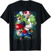 Nintendo Super Mario Luigi Farbspritzer Action T-Shirt T-Shirt