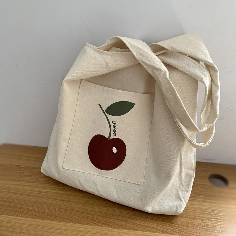 

Иллюстрация Холщовая сумка-тоут Простая Литература Большая Вместимость На плечо Женская сумка