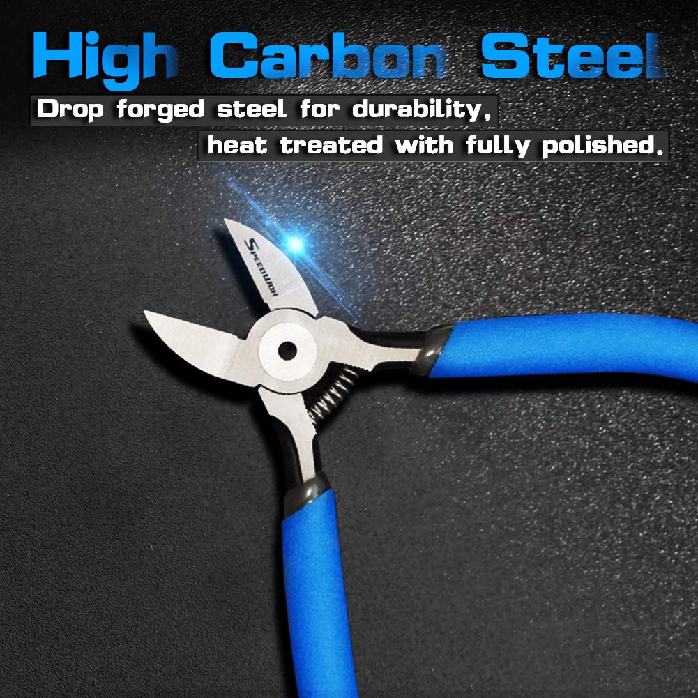 SPEEDWOX Plastic Gate Flat Thin Runner Hard Resin Straight Precision Plastic Model Hobby 135mm Nippers, Cut, Micro, Tip, Blade, Model-Specific, Mini,