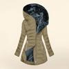 Women's Winter Hooded Fur Collar Zipper Slim Warm Cotton Coat Parka