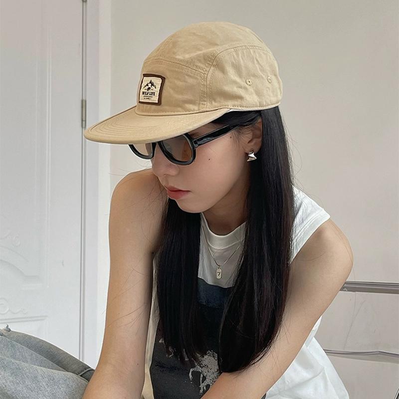 Japonské Plochá Stříška Vintage Nášivka Horský Dopis Tisk Baseballové Čepice Vzdušné Ochrana Proti Slunci Snapback Klobouky Všestranné Personalizované Nejnovější Pánské