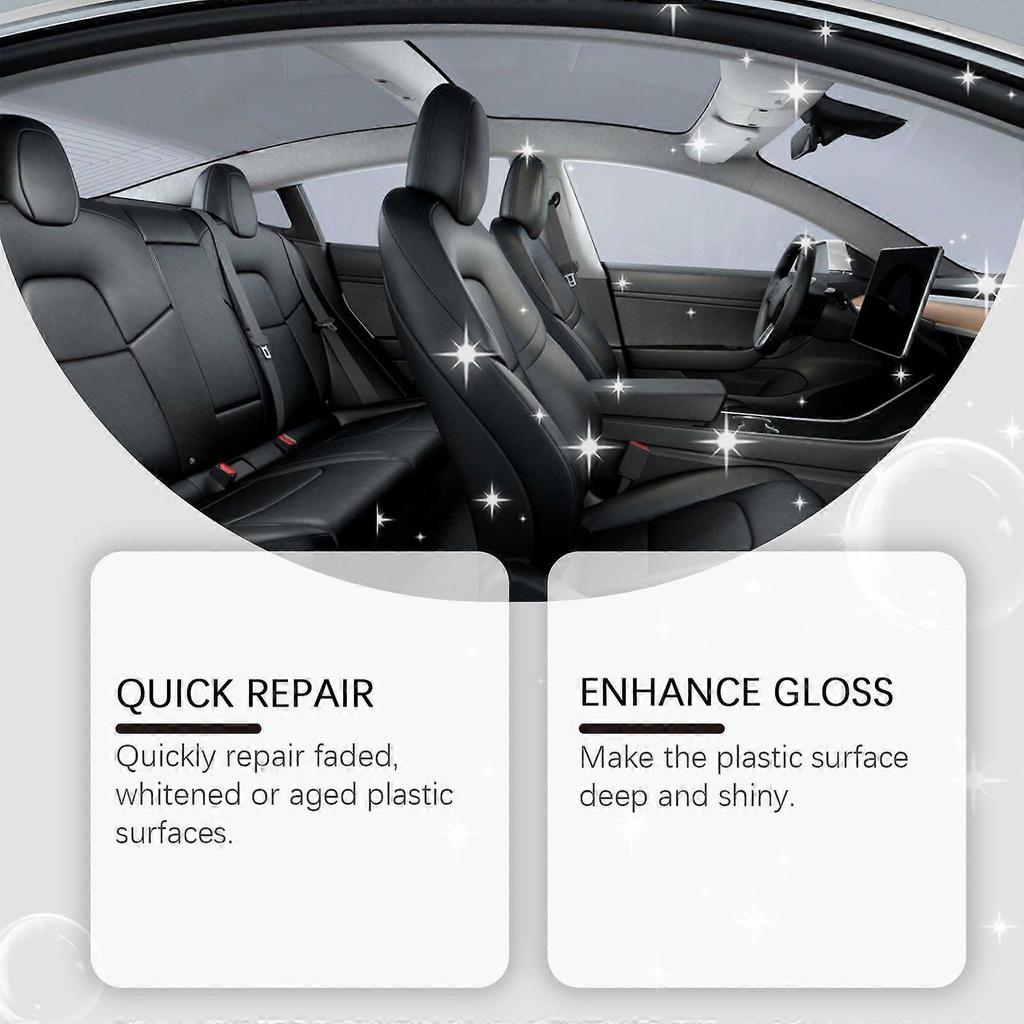 Limited time!!Rayhong Car Plastic Renovation Paste - Automotive Scratch-Resistant, Stain-Removing, Restores Shine, Plastic Care And Repair Paste