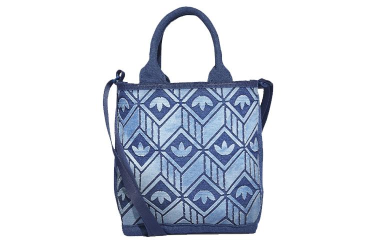 Adidas Originals Trefoil Denim Bucket Bag, Handbag, Crossbody Bag, Shoulder Bag Unisex Blue HD7020
