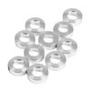 10 Pieces DIY Model Silver Metal Aluminum Flat Washer Spacer Gasket for 3D Printer Hardware Parts (3mm/0.1inch)