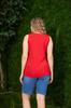 Women's Style Big Size T-Shirt Plus Size Green Undershirt With Pearl Stone Detail