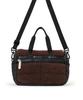 LeSportsac Official PUFFY MINI DUFFEL Shoulder Dark Chocolate Sherpa Bag/4080 Women's