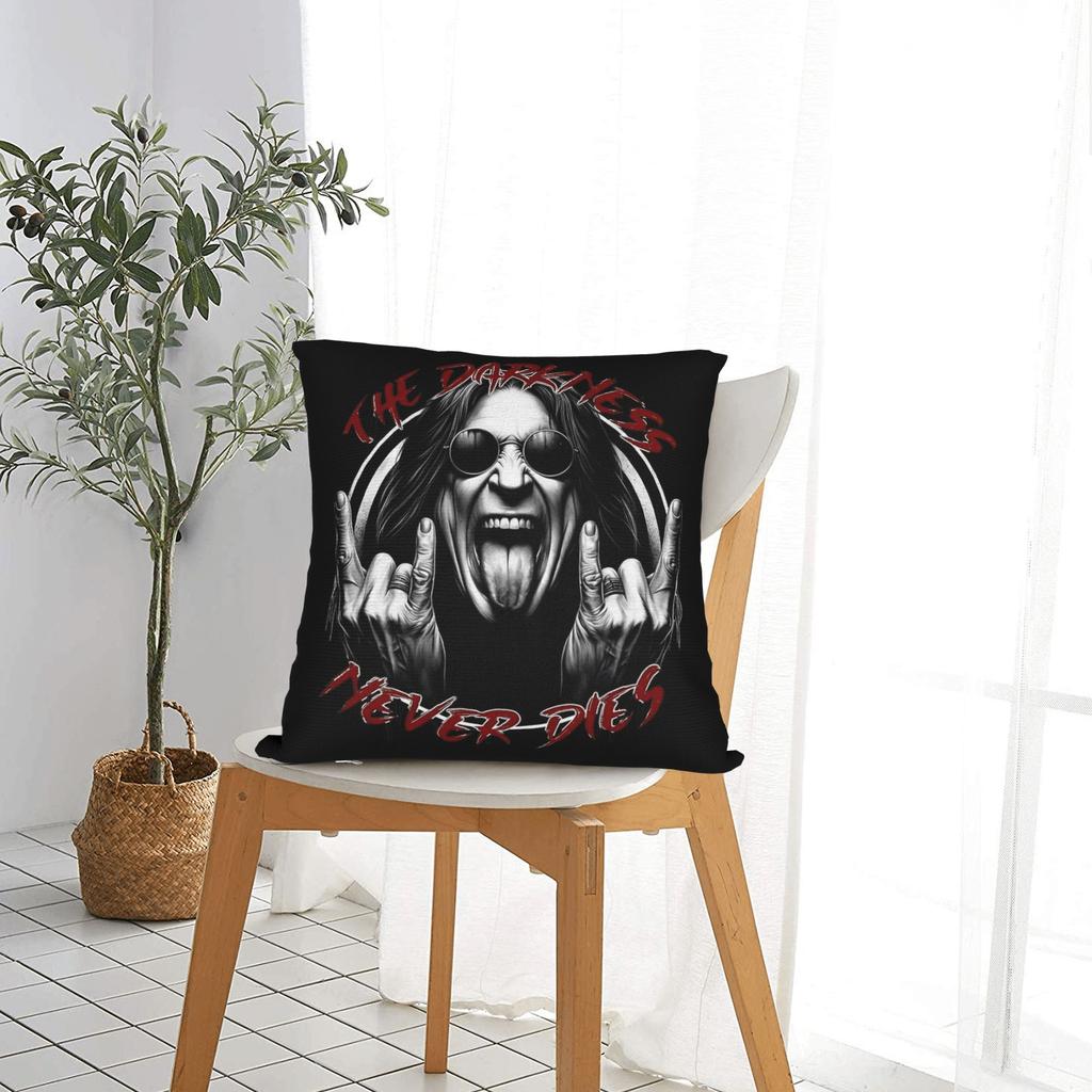 Ozzy Osbourne Pillow Case Print Pillow Cover For Living Room Sofa Retro Trendy Pillowcases
