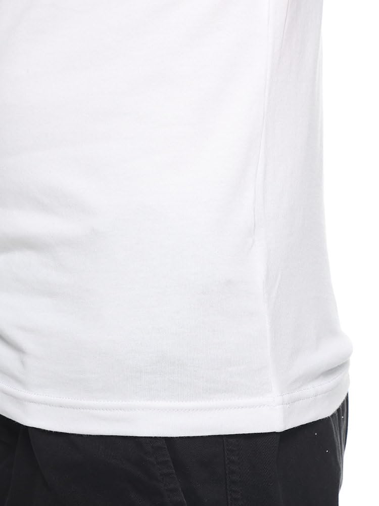 EMPORIO ARMANI One-Point V-Neck Short Sleeve Undershirt [EAU110810CC729] White / 2XL [Parallel Import]
