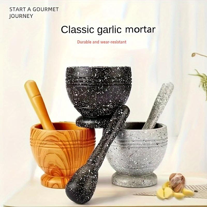 Grinding Bowl Set Kitchen Garlic Paste Bowl Vanilla Crusher Kitchen Peper Crusher Food Grade Multi-purpose Grinder Household Garlic Paste Tool