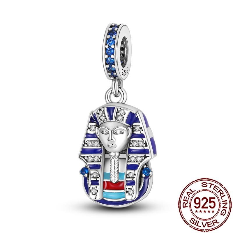 Charms Copper Hamsa Hand All-Seeing Eye Horus Fatima Protection Beads Fit Bracelet Necklace Women Diy Jewelry