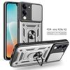 For Vivo Y29S 5G Case Vivo Y04 Cover Iqoo Z10 Lite T4 Lite Magnetic Ring Holder Armor Phone Case Slide Camera Protect Back Cover