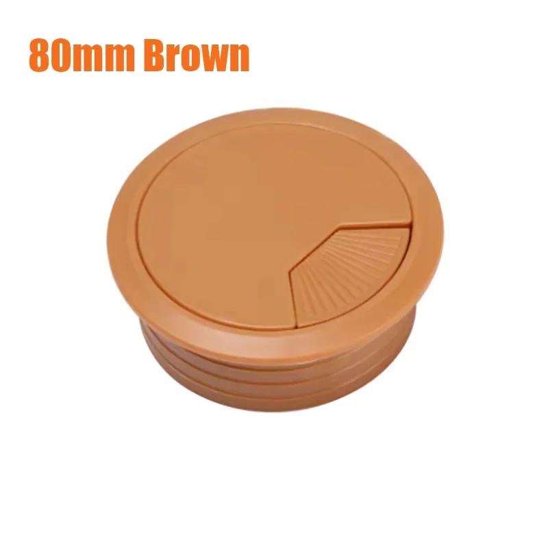 1-10Pcs 60mm 80mm Computer Desk, Book Desktop Decoration Circle Wire Hole Cover Sealing Cover