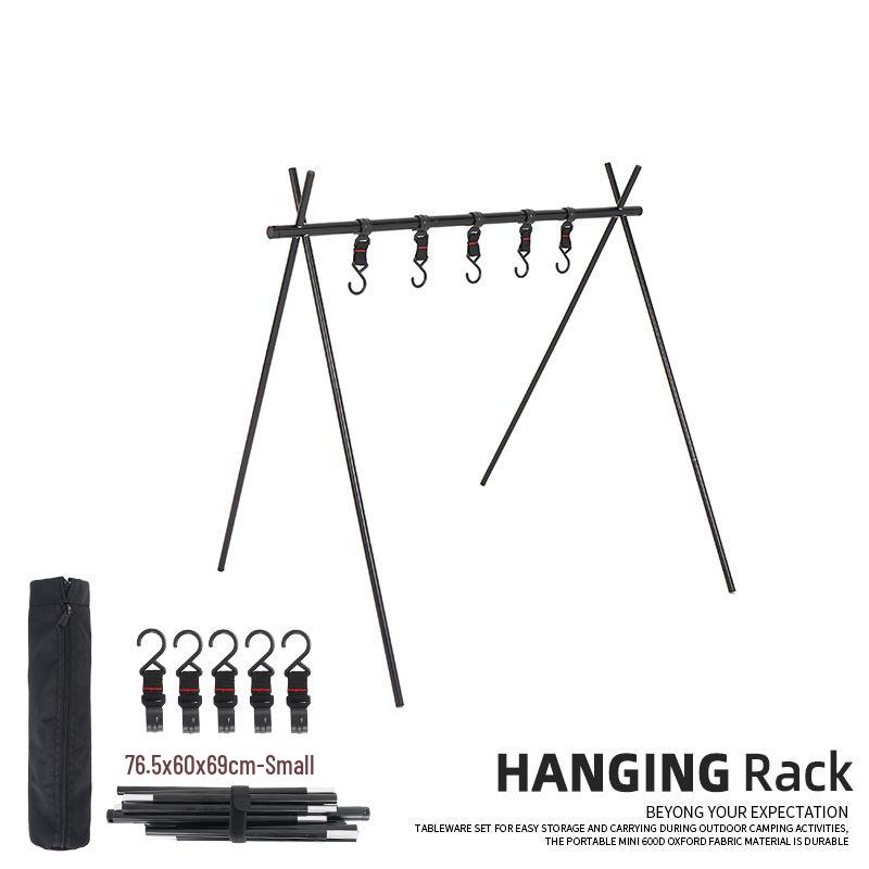 Outdoor Multifunctional Double-Layer Mesh Drying & Storage Rack for Camping & Cars
