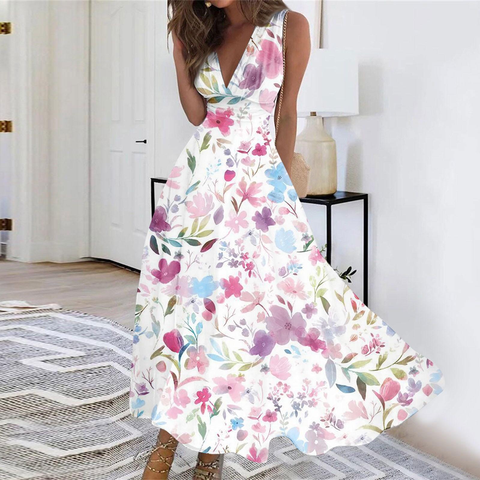 Женское длинное платье Платье макси Повседневное платье Летнее повседневное платье — фото 12