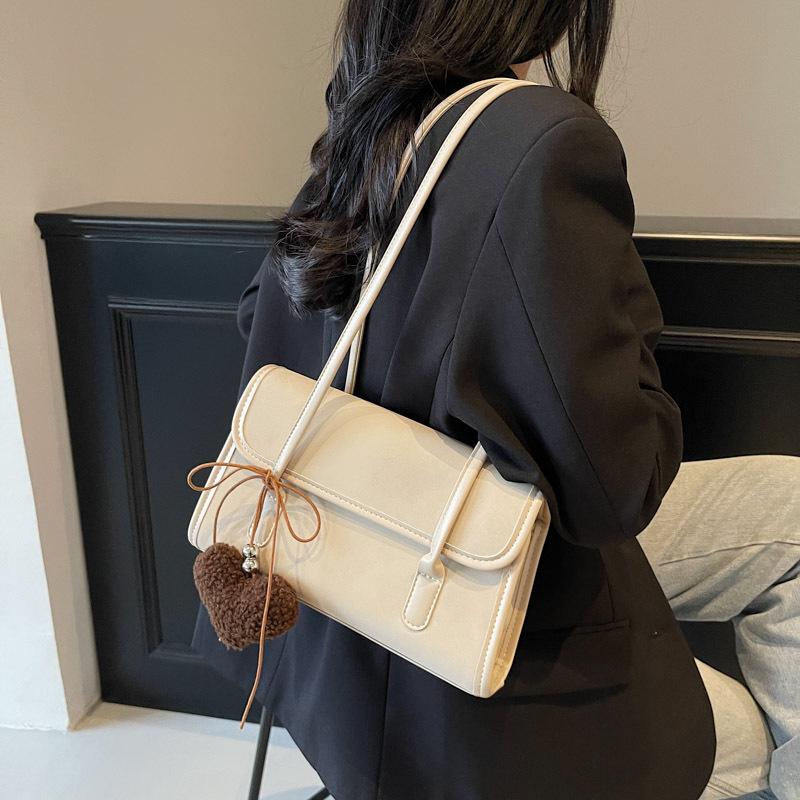 Korean Fashion Niche Underarm Bag Women's 2025 Autumn and Winter New Simple Retro Versatile Work Commuter Shoulder Bag