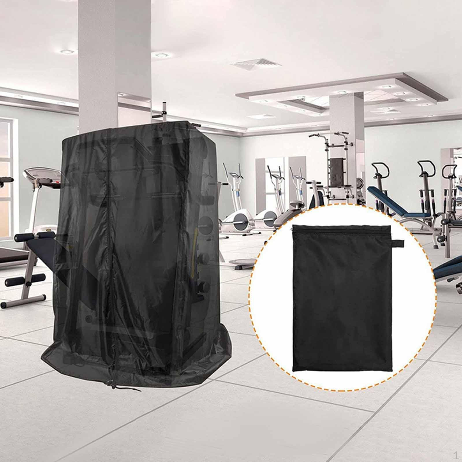 

Чехол для беговой дорожки Легко устанавливается Многофункциональный Легкий для фитнес-оборудования Защита от пыли чёрный