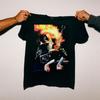 Ace Frehley Podpisana Klasyczna Koszulka Unisex z Palącą Gitarą Wszystkie Rozmiary US1645 Koszulka Unisex