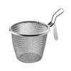 2Pcs 304Stainless Steel Colander Strainer with Metal Hook Strainer Basket Suitable for Draining Hot Pots Ingredient