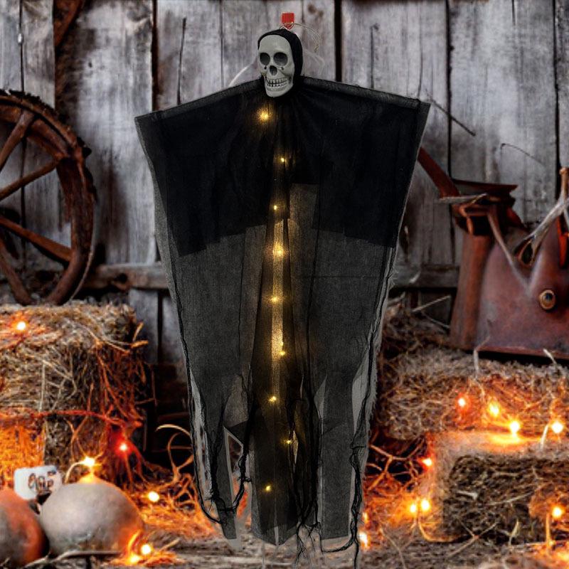 Halloween Glowing Skull Ghost Outdoor Decoration Prop