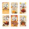 6Pcs Thanksgiving Cutlery Holder Set Fall Thanksgiving Utensil Decor Turkey Cutlery Holders For Party Supplies Autumns Harvests Dinner Table Decor