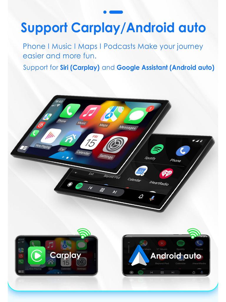 Android Large Screen Car Navigation & Reversing System for 04-09 Corolla Verso AR10