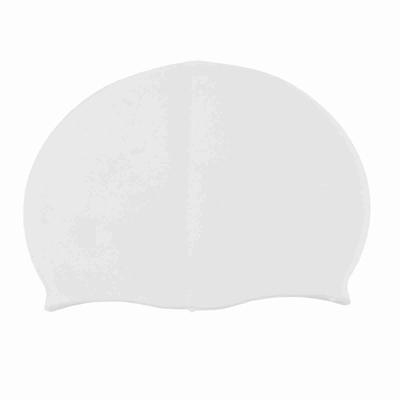 Cuffia da Nuoto Unisex in Silicone Impermeabile Durevole Solida Altamente Elastica Bianca