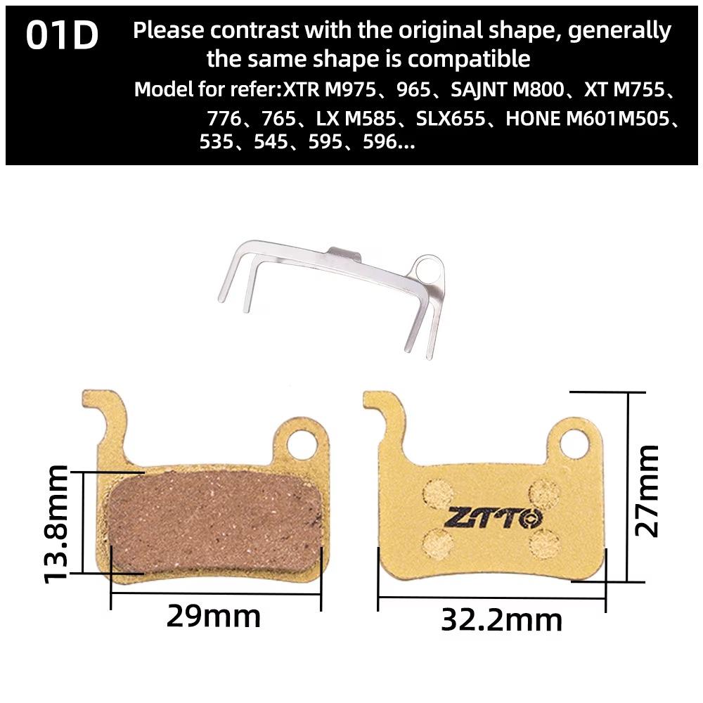 1 Pair Wear-resistant Disc Brake Pads Bicycle Accessories Copper Based
