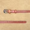 Women's Hollow Leather Belt Women's Casual Versatile Cowhide Belt