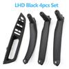 LHD RHD 4-teiliges Set Türfensterschalterblende Armlehnen-Zuziehgriffabdeckung Zierleiste Für BMW X5 X6 E70 E71 E72 2007-2014
