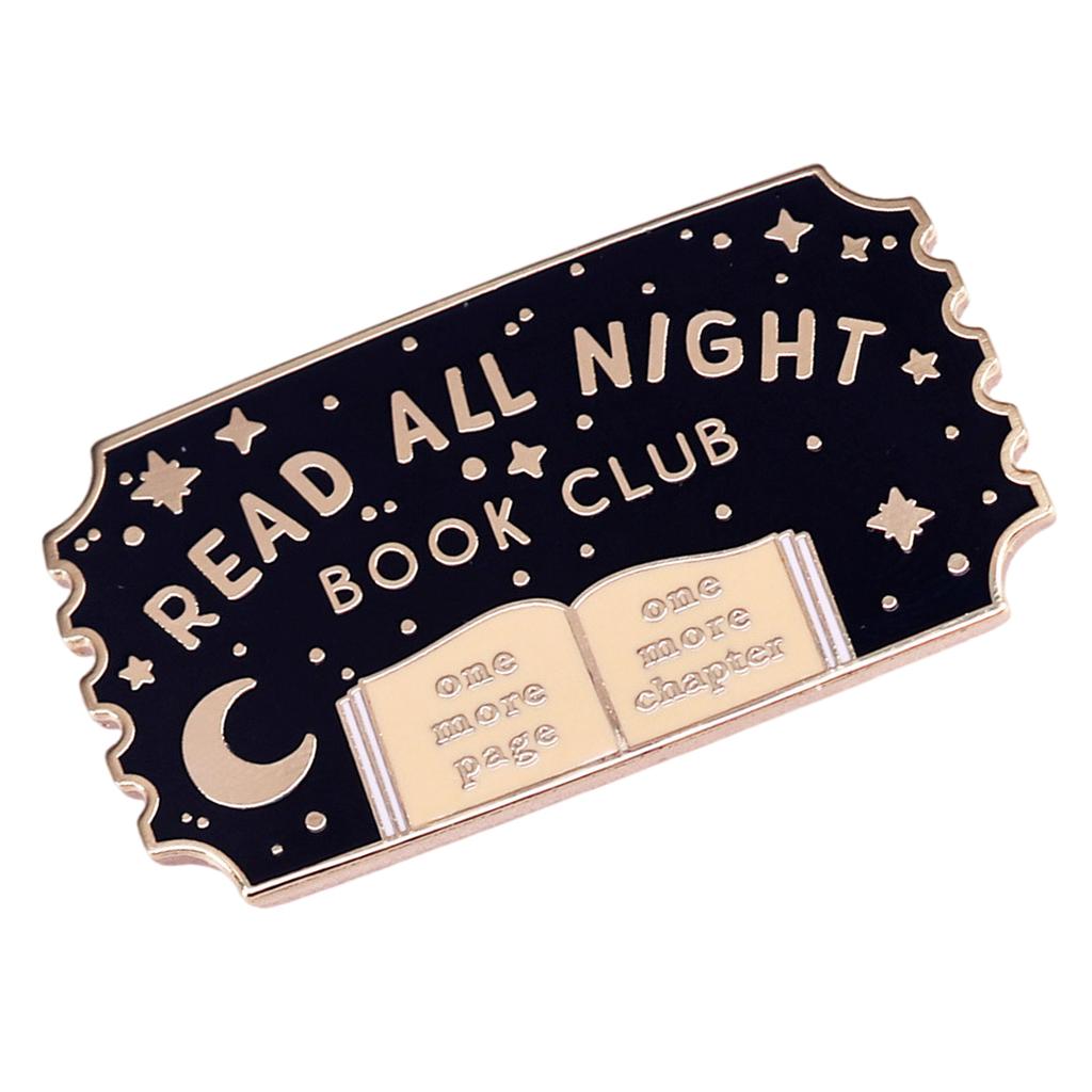 Charm Lapel Pin Unique Reading Brooch Fashion Clothing Accessory Suitable for Bookstore Gatherings and Own Styles