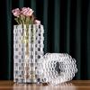 Home Decor Simple Geometric Cylinder Splicing Crystal Vase Living room decoration vase ornaments