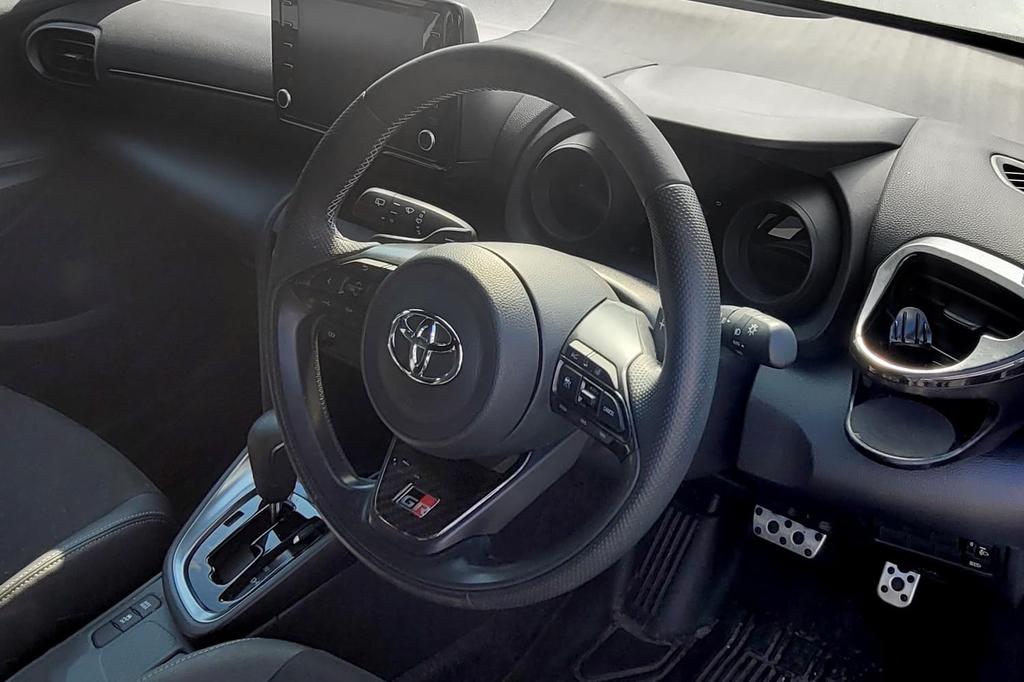 SecondStage Digital Carbon Fiber Steering Under Panel for Toyota Yaris Cross GRSPORT (T773DCB)