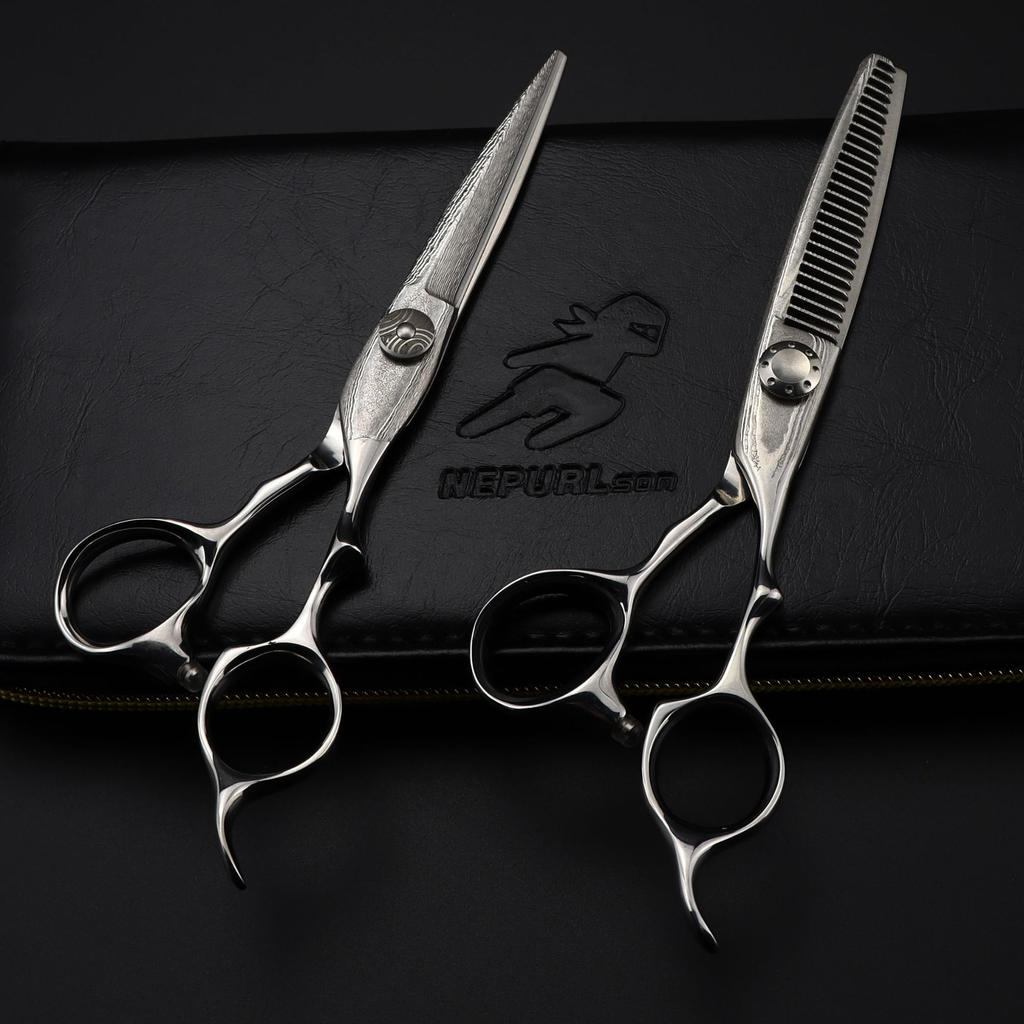 6.0 Inch, Melaleuca Steel, Hair Scissors, Hair Scissors, Flat Scissors, Bangs Scissors, Tooth Scissors, Obvious Lines