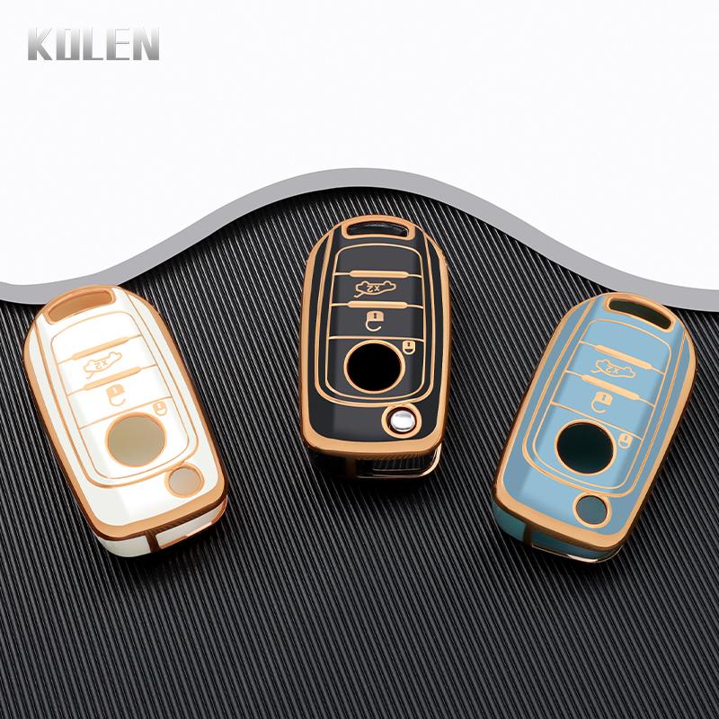 Tpu Car Folding Key Case Cover Shell For Fiat Tipo Toro Nuovo Freedom 500X Doblo Argo Grazie Protector Holder Fob Accessories