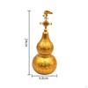 Gourd Decoration with Tassel Golden Feng Shui Wu Lou Traditional