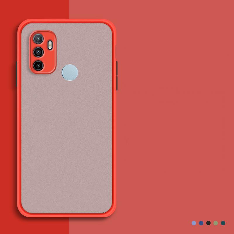 

Для OPPO A53 чехол силиконовый матовый мягкий силиконовый прозрачный чехол OPPO A53 A17 A72 A33 A53S A94 A74 A95 чехол для OPPO A53 чехол For OPPO A53 (A53s) красный