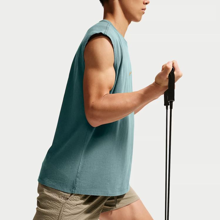 Nike Tank Tops Men's Mineral Slate Blue Crew Neck Moderate Other IH1976-382
