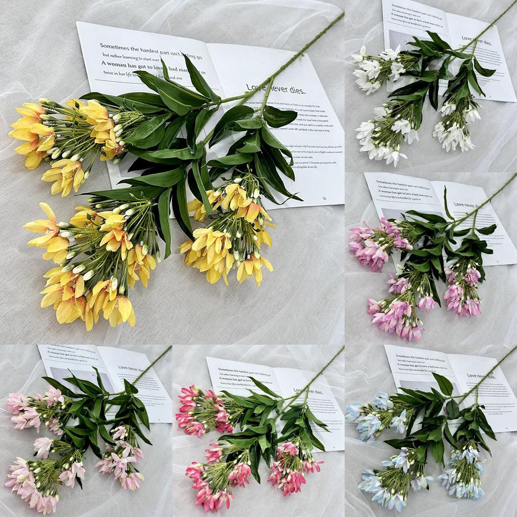 Artificial Jasmine Wedding Flower Bouquet For Bridal Decor Photography Prop Use