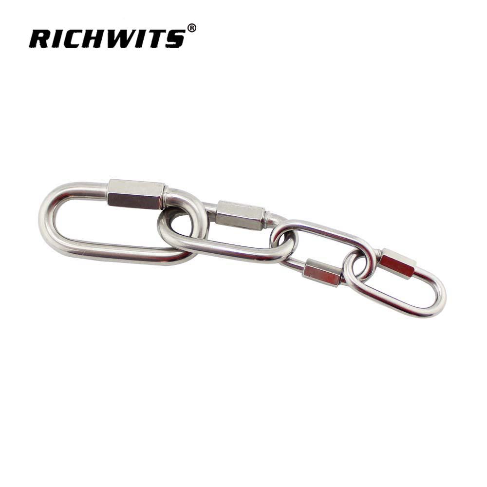 Stainless Steel Marine Quick Link Chain Connector and Yacht Shackle