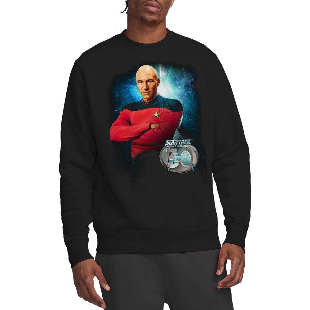 STAR TREK Unisex Adult 30 Jean-Luc Picard Sweatshirt