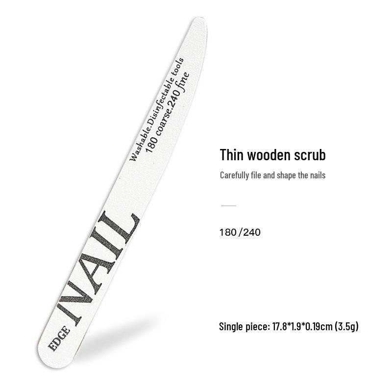 Non-shedding Washable Double-sided Nail File for Polishing and Sanding