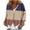 Womens Zip Up Sweaters Sweatshirts Long Sleeve Oversized Jackets Soft Casual Loose Tunic Tops