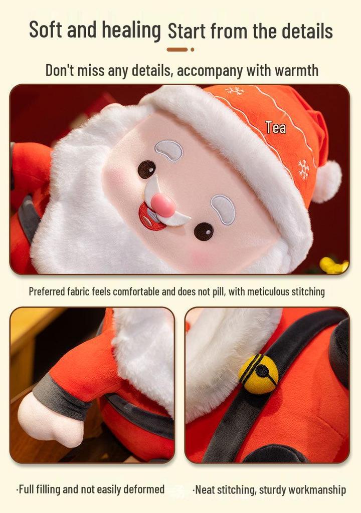 Peluche Babbo Natale - Giocattolo Carino per Bambini e Decorazione Festiva