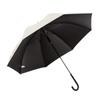 Simple and Creative Automatic One-Touch Opening Waterproof and Windproof Umbrella with Black Coating for Sun Protection and Shading, Long Handle