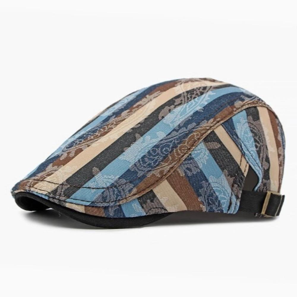 Vintage Printed Painter Beret Hats Thin Casual Artist Painter Hat Breathable Duck Tongue Hat Women Men