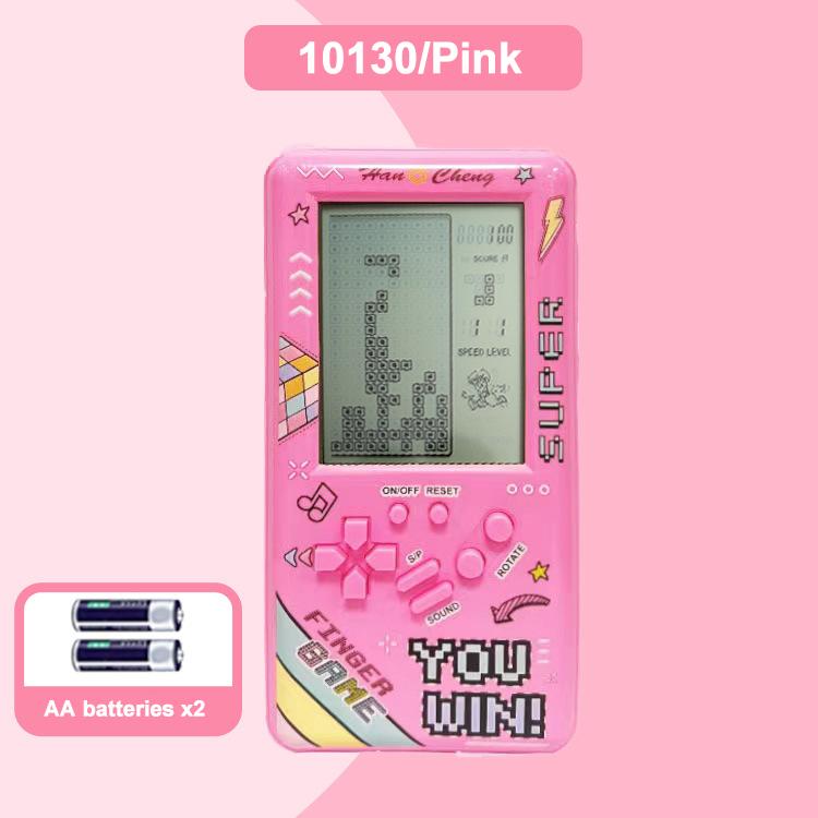 Retro Tetris Handheld Game Console with Large Screen for Kids - Retro 80s/90s Classic Electronic Toy
