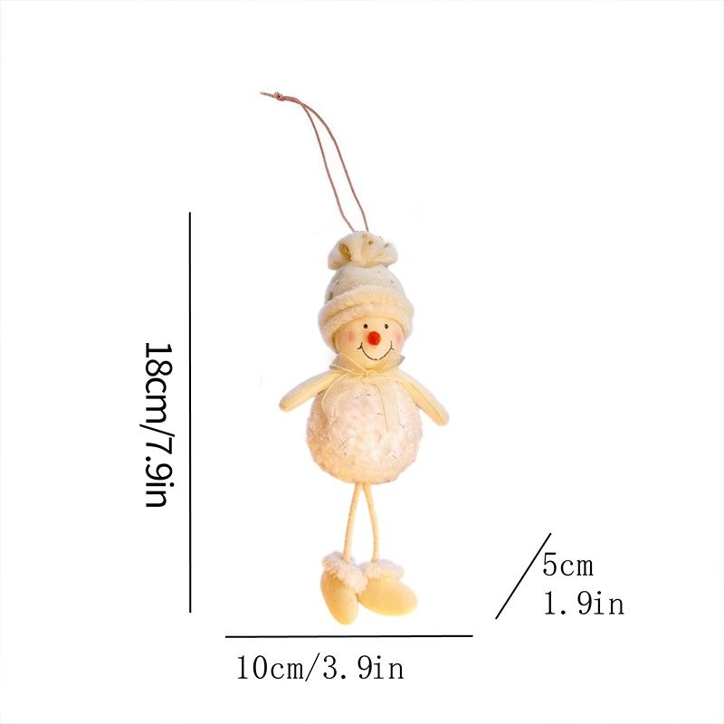 Christmas Tree Flocking Hanging Ornaments Xmas Tree Pendants Christmas Decoration New Year 2026 Party Decor Navidad Gifts 7