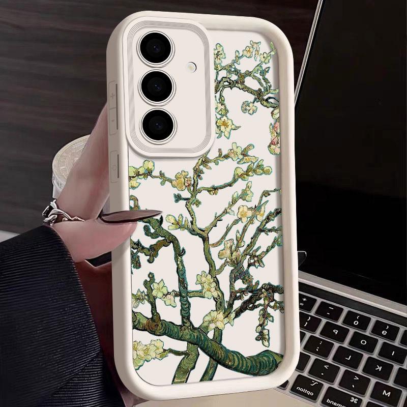 Van Gogh Oil Painting Sunflower Starry Sky Phone Case For Samsung S26 S25 S24 S23 S21 Ultra For Galaxy S25 S24 FE S26 Plus Cover