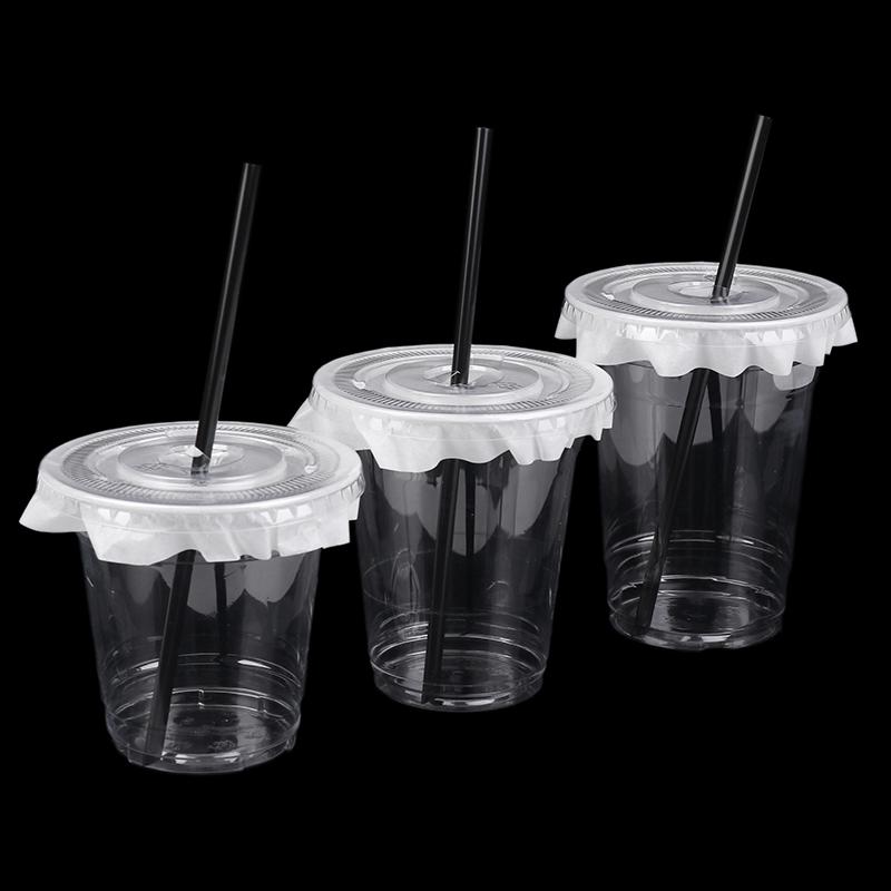 10Pcs 360/420/520Ml Plastic Straw Cups With Lids Snack And Drink Cup Cold Cup Clear Disposable Pet Plastic Cup Boba Milk Tea Cup
